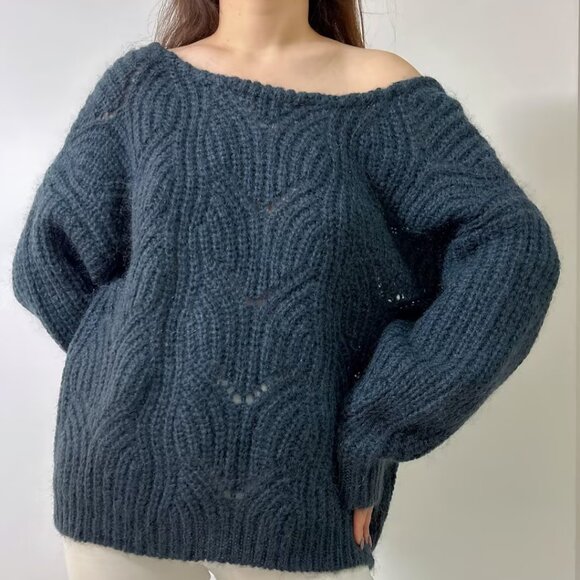 Simone Mohair Jumper from Sezane - Green in XL - Picture 3 of 5